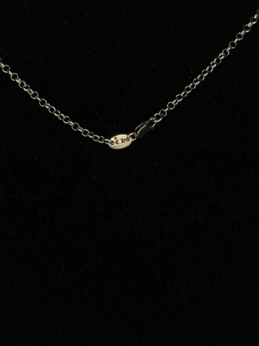 Chrome Hearts Safety Pin Double Diamond Studded Floral Cross Unisex Necklace - Picture 7 of 7